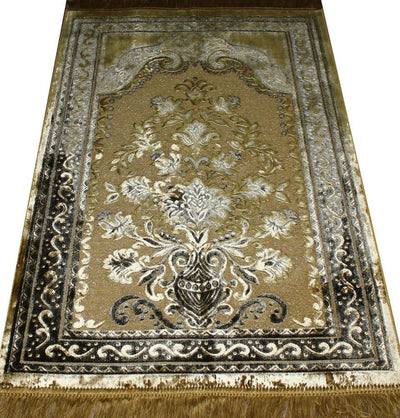 Ismen Prayer Rug Plush Luxury Floral Vase Prayer Rug 21216 - Modefa 
