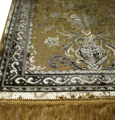 Ismen Prayer Rug Plush Luxury Floral Vase Prayer Rug 21216 - Modefa 
