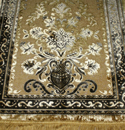 Ismen Prayer Rug Plush Luxury Floral Vase Prayer Rug 21216 - Modefa 