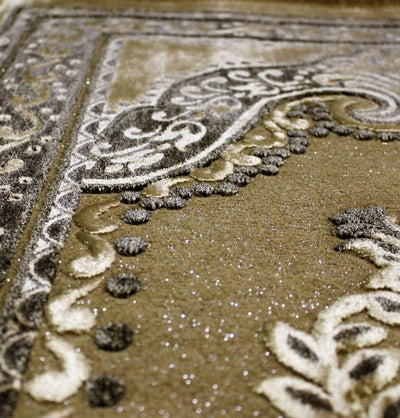 Ismen Prayer Rug Plush Luxury Floral Vase Prayer Rug 21216 - Modefa 
