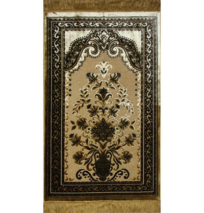 Ismen Prayer Rug Plush Luxury Floral Vase Prayer Rug 21216 - Modefa 