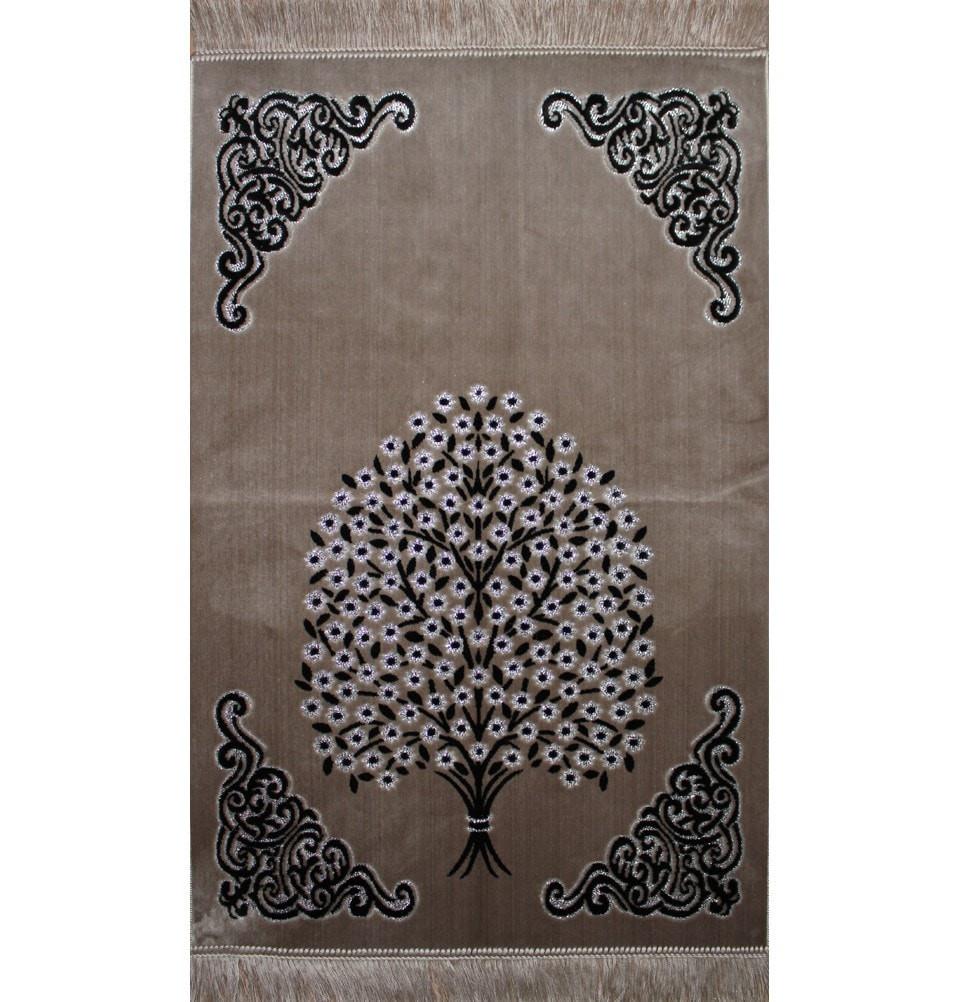Ismen Prayer Rug Plush Velour Tree Prayer Rug 21244 - Modefa 