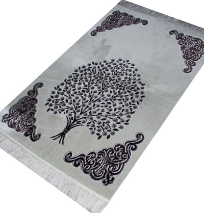 Ismen Prayer Rug Plush Velour Tree Prayer Rug 21241 - Modefa 