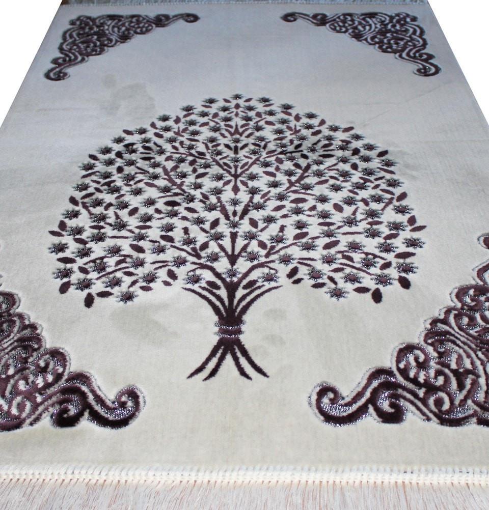 Ismen Prayer Rug Plush Velour Tree Prayer Rug 21241 - Modefa 