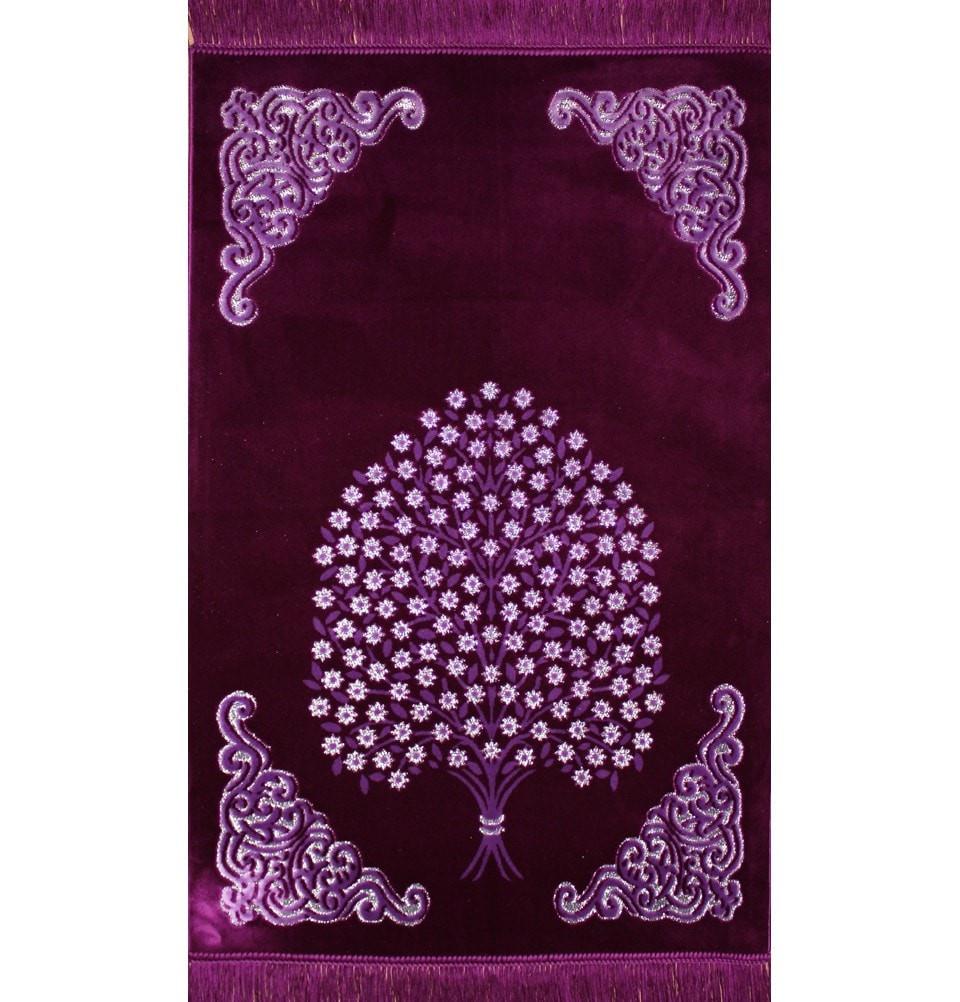 Ismen Prayer Rug Plush Velour Tree Prayer Rug 21246 - Modefa 