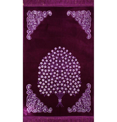 Ismen Prayer Rug Plush Velour Tree Prayer Rug 21246 - Modefa 