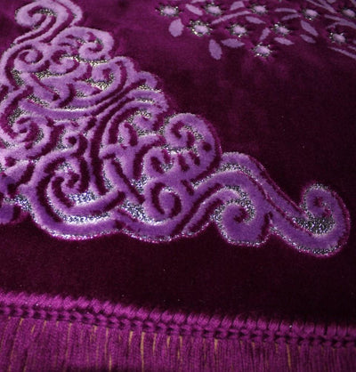 Ismen Prayer Rug Plush Velour Tree Prayer Rug 21246 - Modefa 