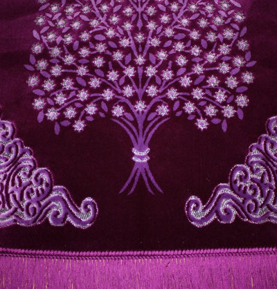 Ismen Prayer Rug Plush Velour Tree Prayer Rug 21246 - Modefa 