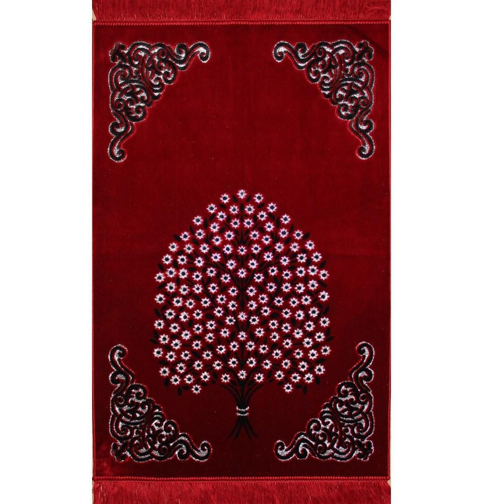 Ismen Prayer Rug Plush Velour Tree Prayer Rug 21243 - Modefa 