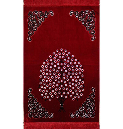 Ismen Prayer Rug Plush Velour Tree Prayer Rug 21243 - Modefa 