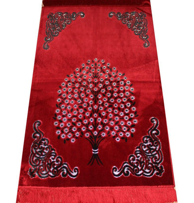 Ismen Prayer Rug Plush Velour Tree Prayer Rug 21243 - Modefa 