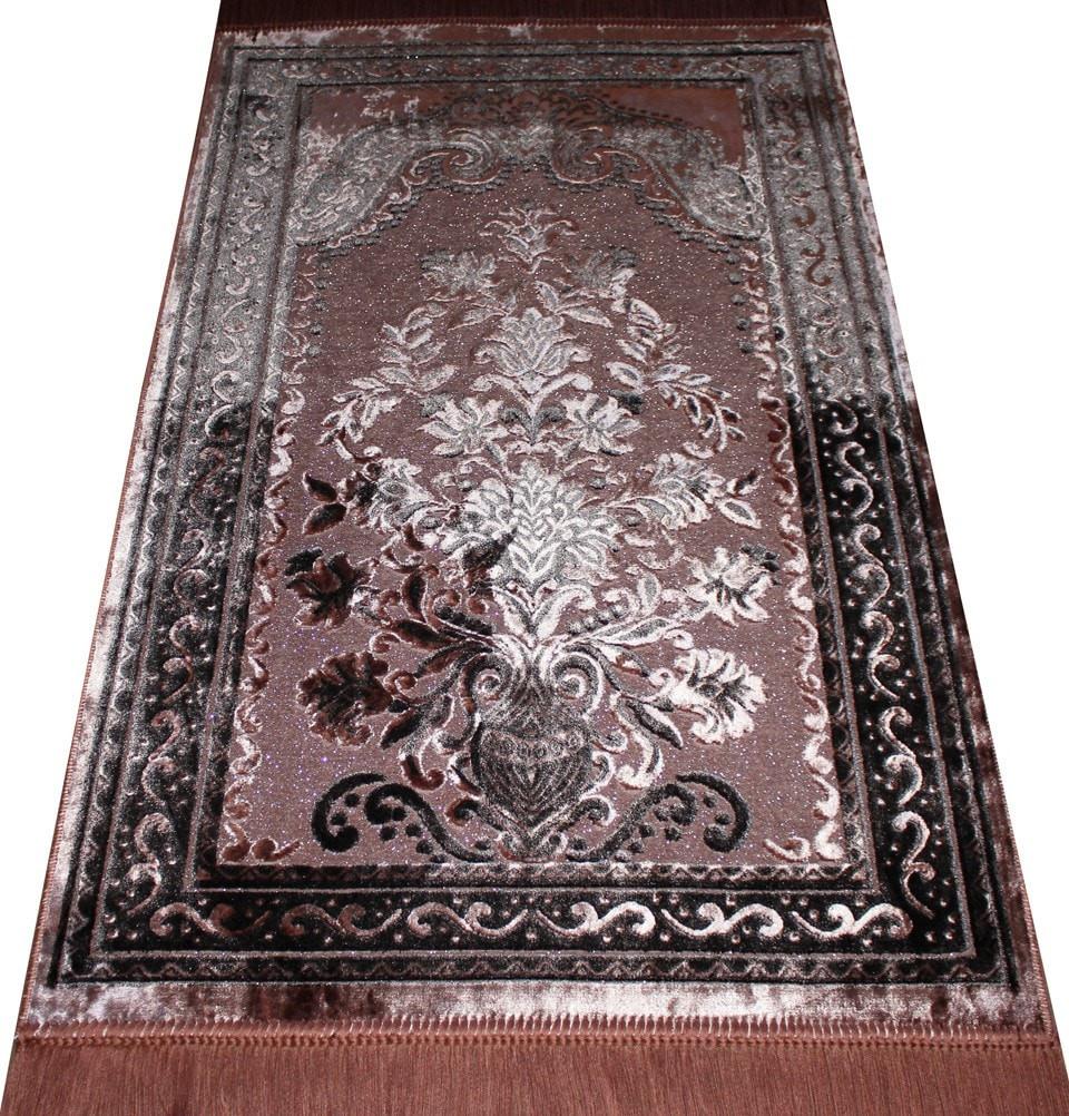 Ismen Prayer Rug Plush Luxury Floral Vase Prayer Rug 21214 - Modefa 