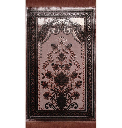 Ismen Prayer Rug Plush Luxury Floral Vase Prayer Rug 21214 - Modefa 