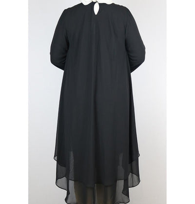 Loreen Modest Plus Size Tunic 9005 Black