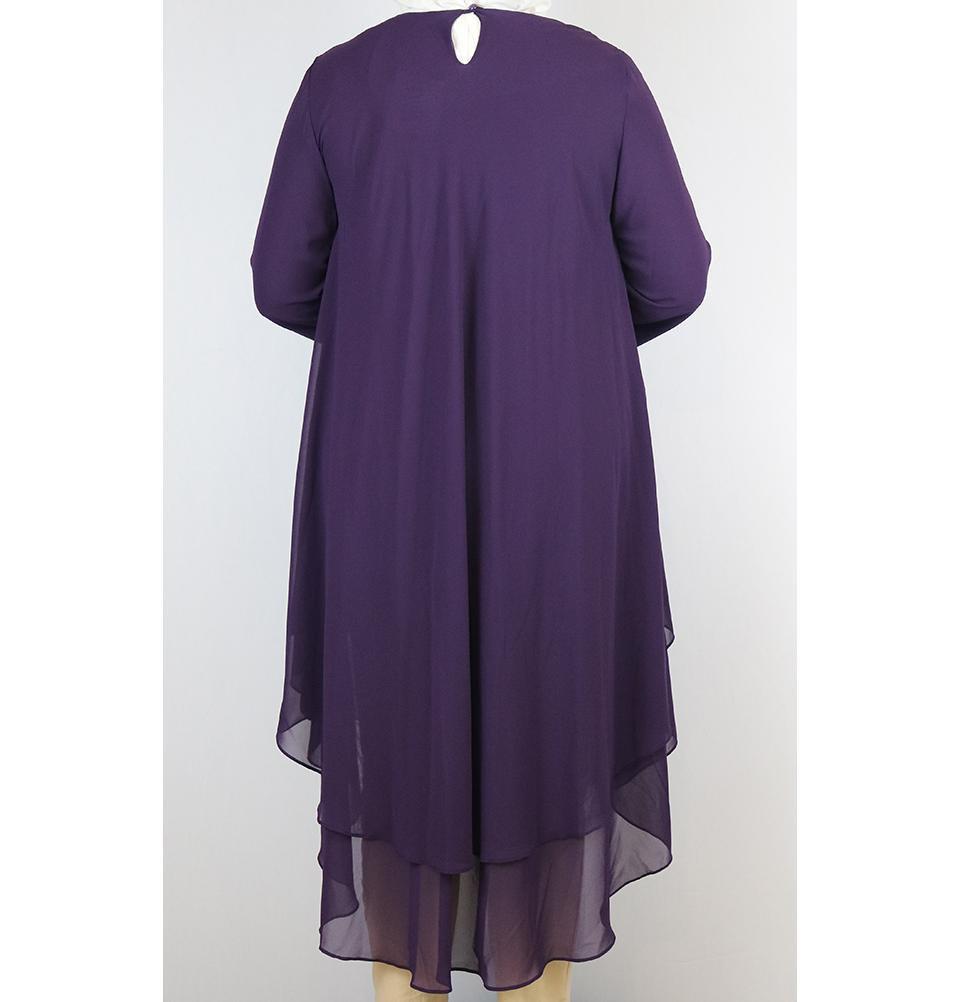 Loreen Modest Plus Size Tunic 9005 Purple