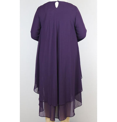 Loreen Modest Plus Size Tunic 9005 Purple