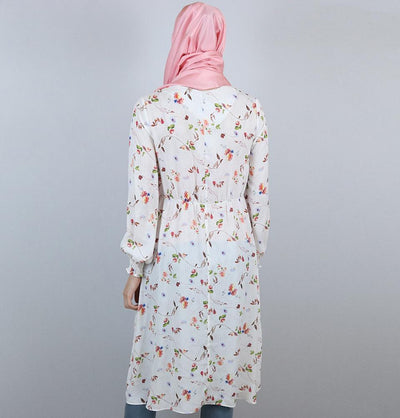 Loreen Modest Tunic 4706 White/Multicolored