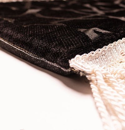 Modefa Black Kb Star Foldable Foam Islamic Prayer Rug | Luxury Meccan - Kaba Star Black