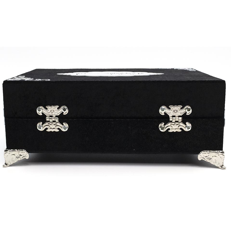 Modefa Book Black Holy Quran in Keepsake Velvet Gift Case - Black