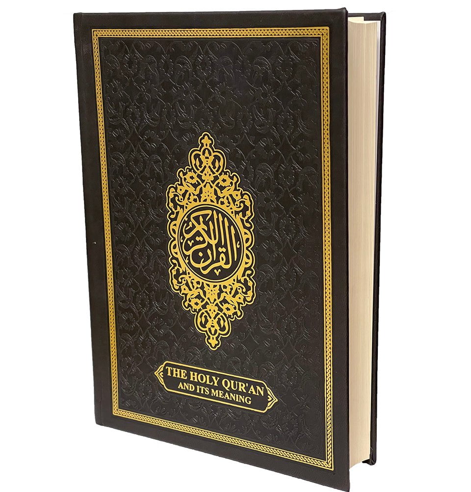 Modefa Book Black The Holy Quran And Its Meaning | Arabic with English Translations - Black