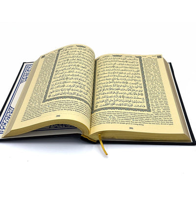 Modefa Book Black The Holy Quran - Medine Script Arabic with English Translations - Black