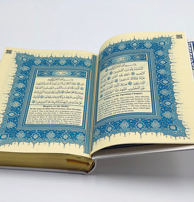 Modefa Book Black The Holy Quran - Medine Script Arabic with English Translations - Black