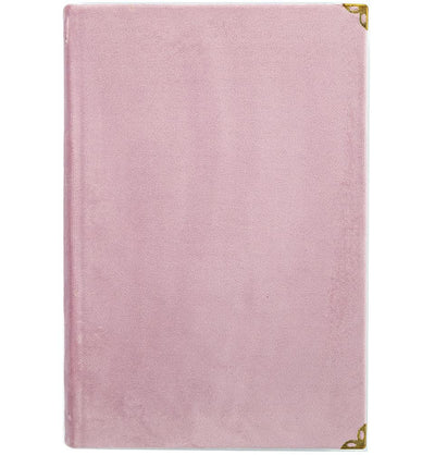 Modefa Book Dusty Pink Rainbow Quran with Velvet Cover - Dusty Pink