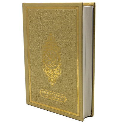 Modefa Book Gold The Holy Quran And Its Meaning | Arabic with English Translations - Gold