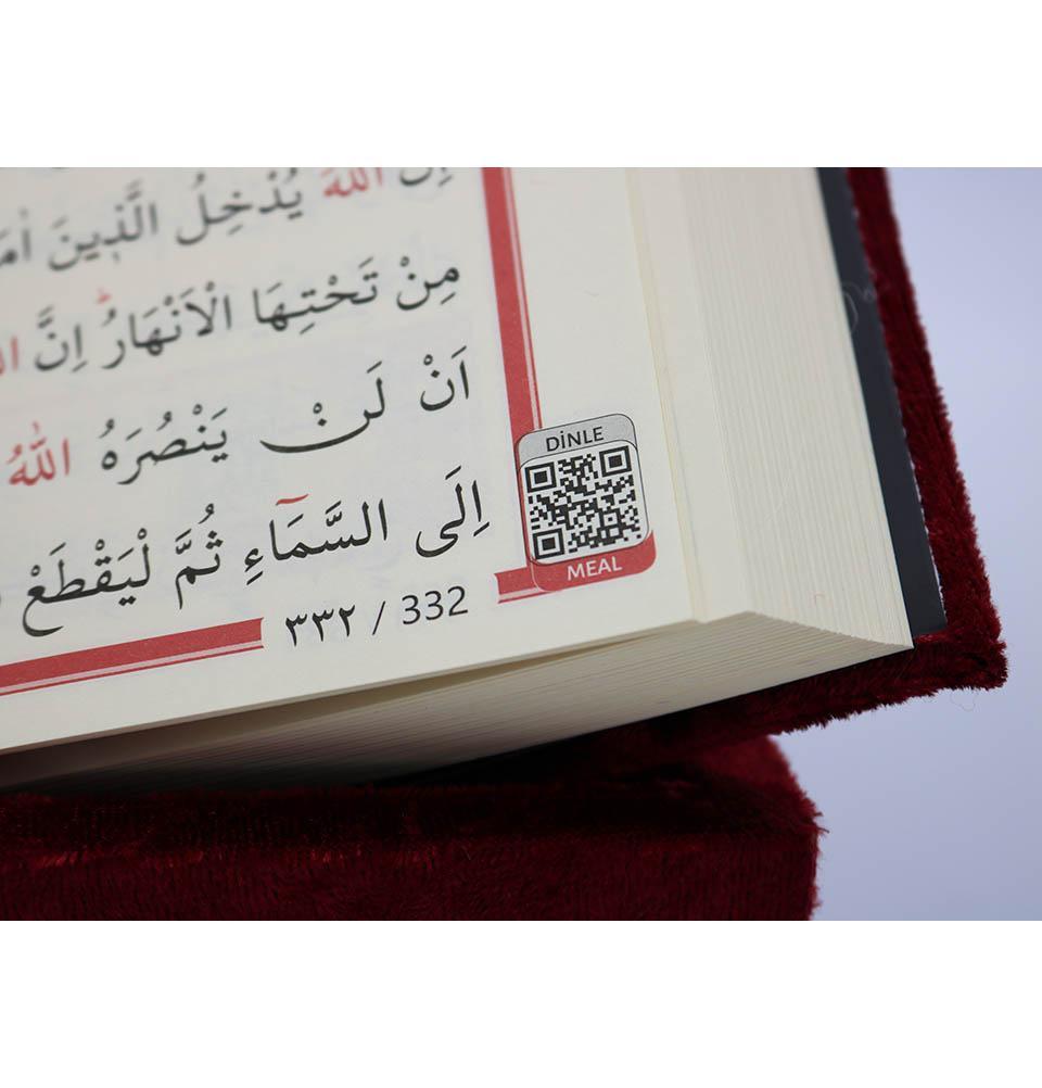 Holy Quran in Keepsake Velvet Gift Case - Red