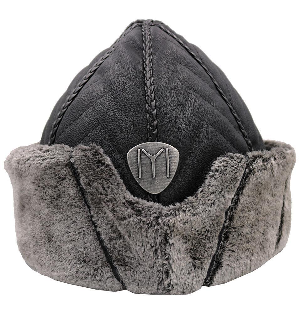 Child Ottoman Bork Ertugrul Fur Leather Hat #2021