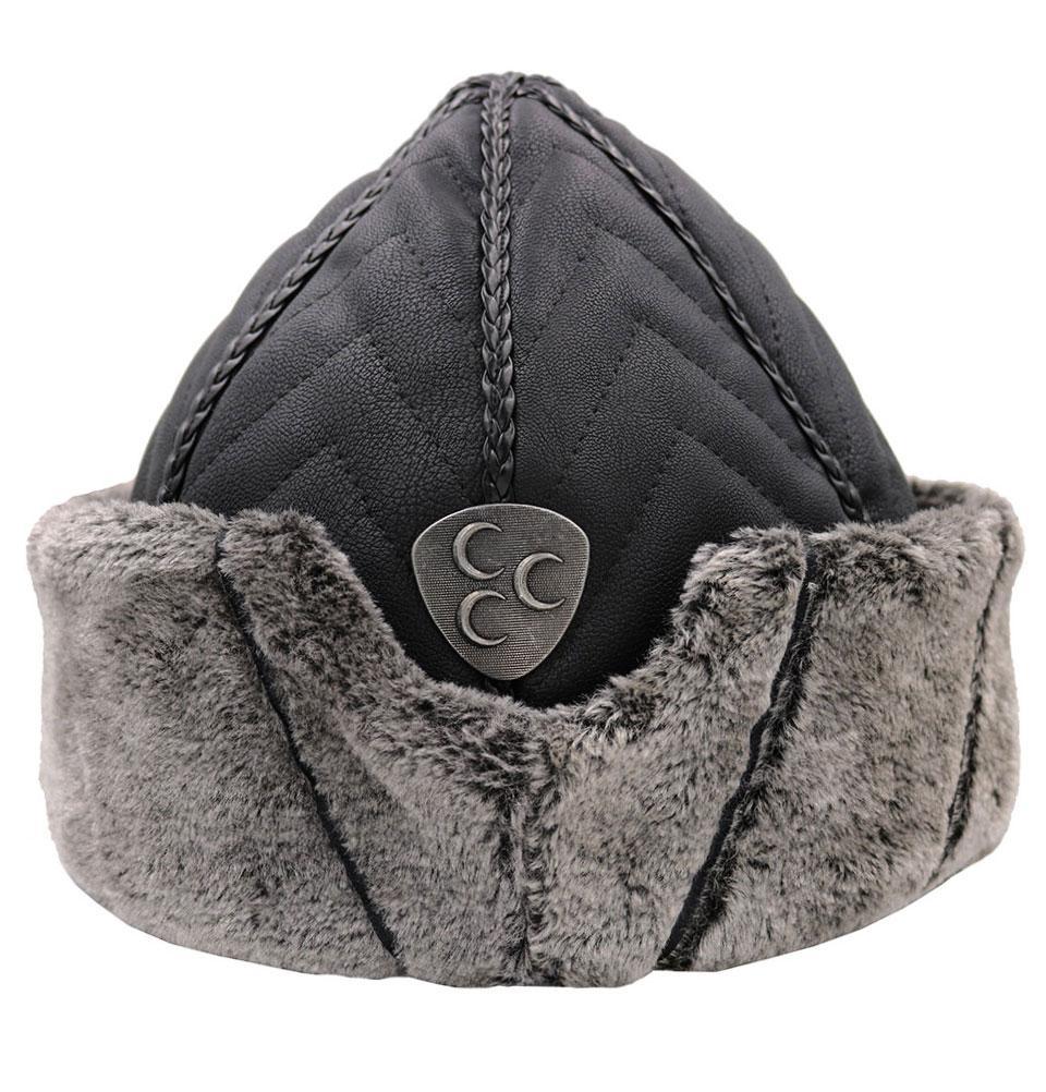 Ottoman Bork Ertugrul Fur Hat Three Crescent #2021
