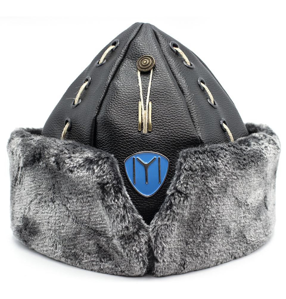 Modefa Bork Ottoman Bork Ertugrul Fur & Twine Hat - Blue Kayi IYI