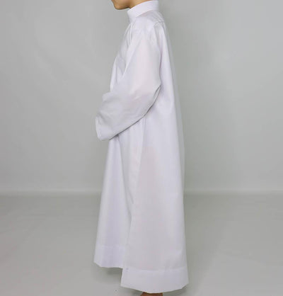 Boy's Full Length Long Sleeve Islamic Thobe - White
