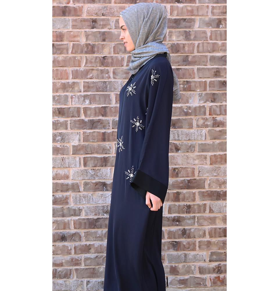 Islamic Abaya Ferace Winter Star Blue