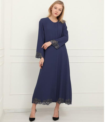 Modefa Dress Ferace Abaya Blue 35892