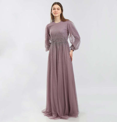 Modefa Dress Modest Beaded Formal Dress G349 Lilac