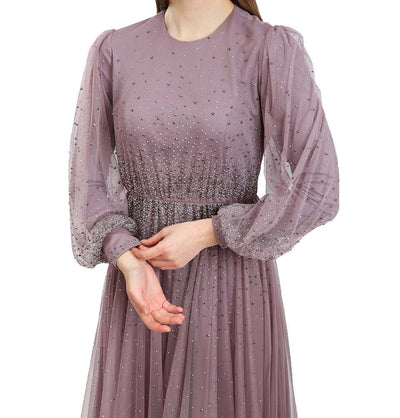 Modefa Dress Modest Beaded Formal Dress G349 Lilac