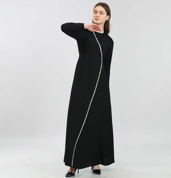 Modest & Simple Formal Wrap Dress