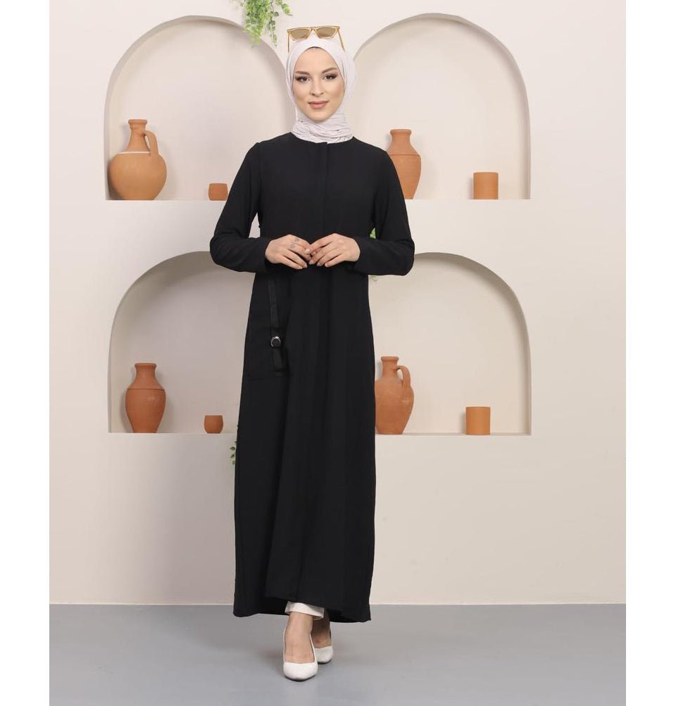 Modefa Dress Simple Ferace Abaya 5182 Black