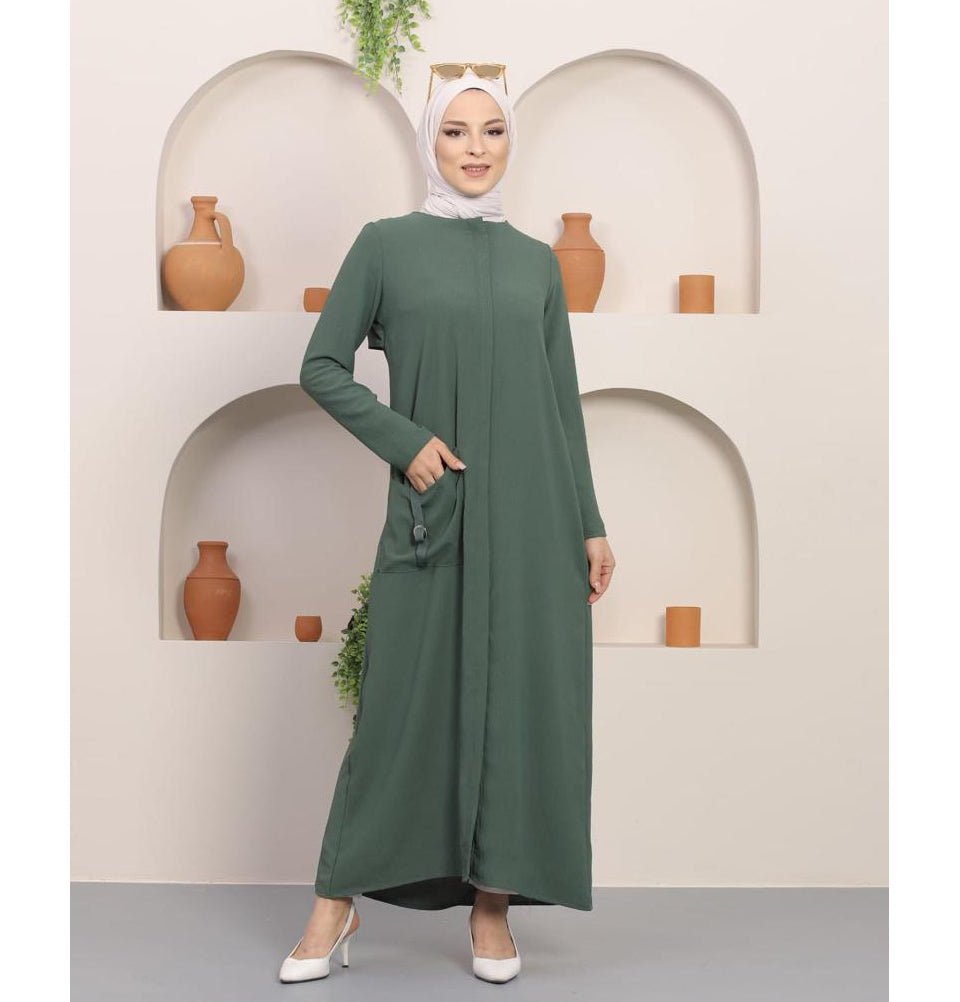 Modefa Dress Simple Ferace Abaya 5182 Green