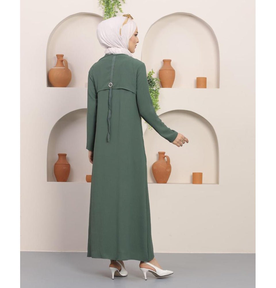 Modefa Dress Simple Ferace Abaya 5182 Green
