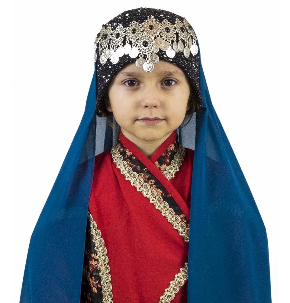 Modefa Ertugrul Adult / Teal Blue Traditional Turkish Ottoman Hat | Ertugrul Halime Hatun | Adult & Child