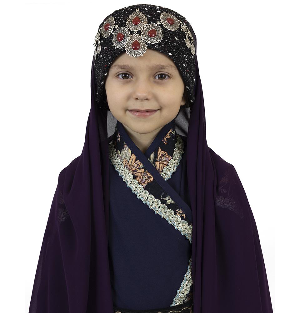 Modefa Ertugrul Child / Purple Traditional Turkish Ottoman Hat | Ertugrul Halime Hatun | Adult & Child