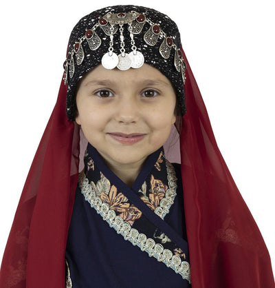 Modefa Ertugrul Child / Red #2 Traditional Turkish Ottoman Hat | Ertugrul Halime Hatun | Adult & Child