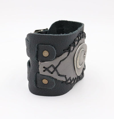 Ertugrul Islamic Crescent Moon & Star Men's Wrist Cuff
