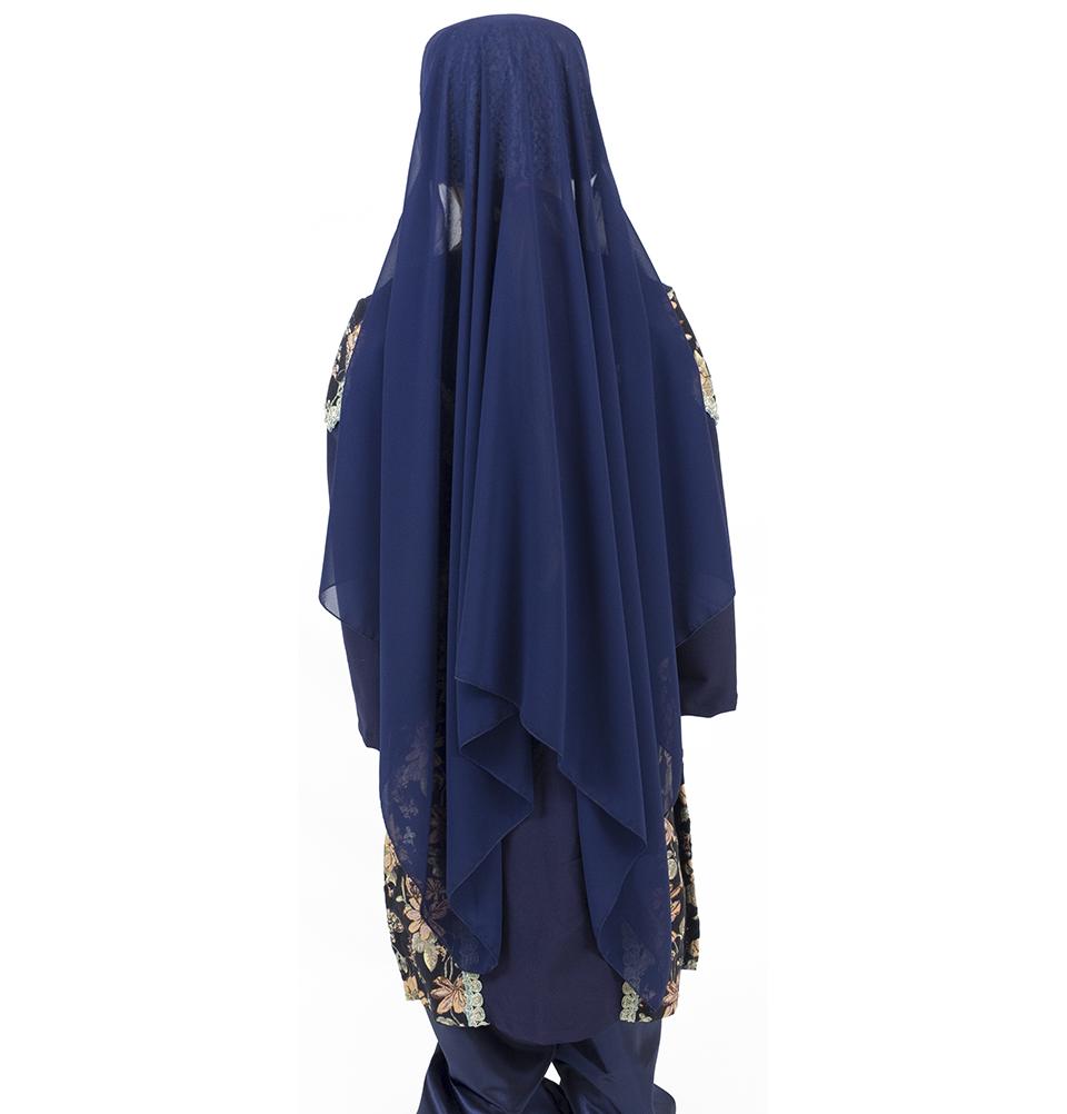 Modefa Ertugrul Traditional Turkish Ottoman Costume for Girls | Ertugrul Halime Hatun | Navy Blue