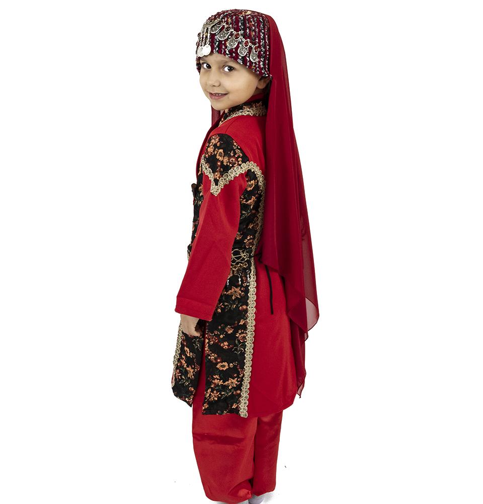 Modefa Ertugrul Traditional Turkish Ottoman Costume for Girls | Ertugrul Halime Hatun | Red