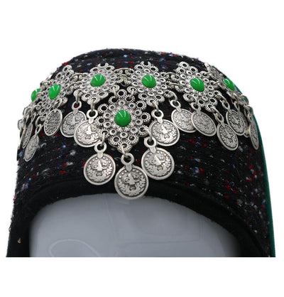 Traditional Turkish Ottoman Hat for Women - Ertugrul Halime Hatun - Green