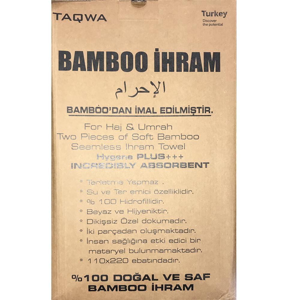 COMBO: Men's Bamboo Cotton Ihram Set + Kufi + Tawaf Tasbih + Car Hanger
