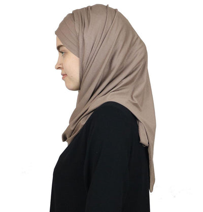 Modefa Instant Hijabs Beige Modefa Instant Criss-Cross Jersey Hijab Shawl – Beige